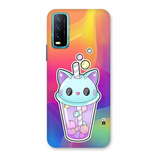 Cat Drink Back Case for Vivo Y12s