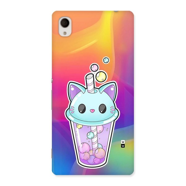 Cat Drink Back Case for Xperia M4 Aqua