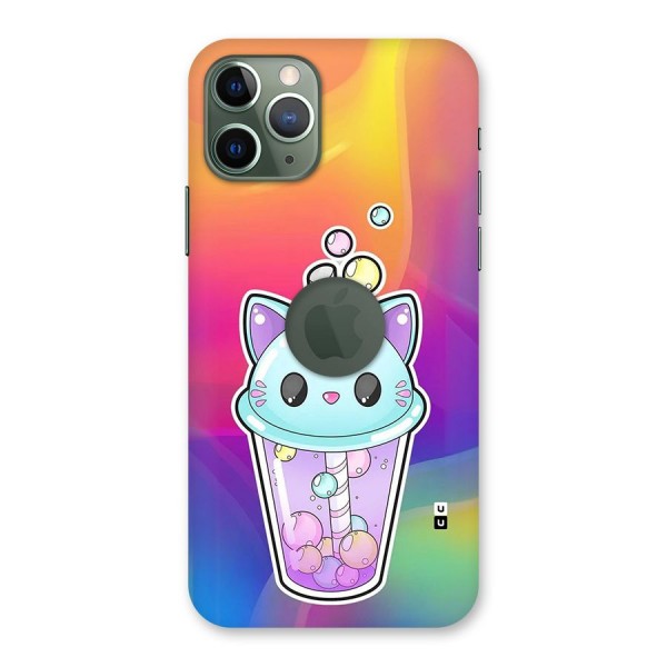 Cat Drink Back Case for iPhone 11 Pro Logo Cut