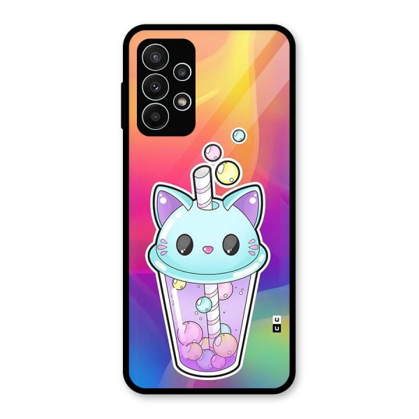 Cat Drink Glass Back Case for Galaxy A23