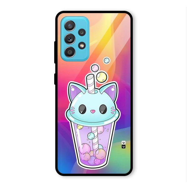 Cat Drink Glass Back Case for Galaxy A52