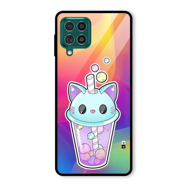 Cat Drink Glass Back Case for Galaxy F62