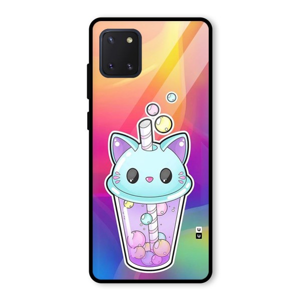 Cat Drink Glass Back Case for Galaxy Note 10 Lite