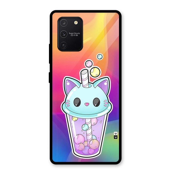 Cat Drink Glass Back Case for Galaxy S10 Lite