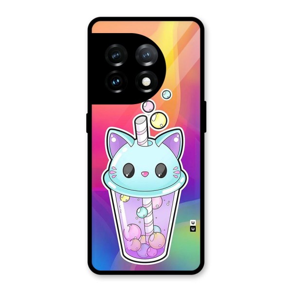 Cat Drink Glass Back Case for OnePlus 11