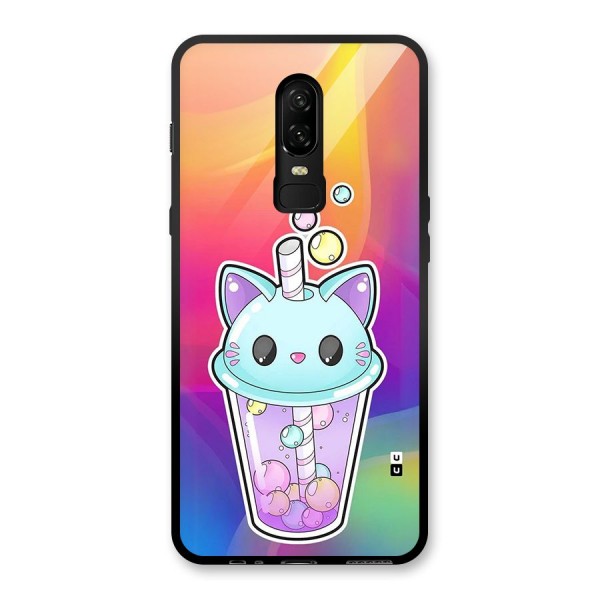 Cat Drink Glass Back Case for OnePlus 6