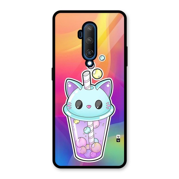 Cat Drink Glass Back Case for OnePlus 7T Pro