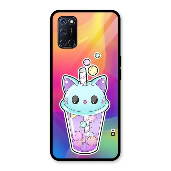 Cat Drink Glass Back Case for Oppo A52