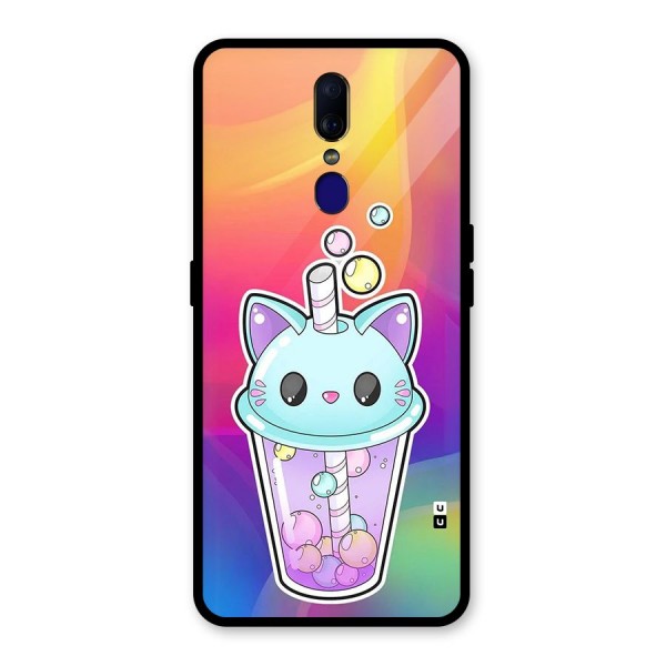 Cat Drink Glass Back Case for Oppo F11