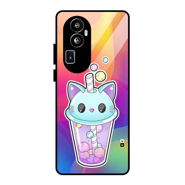 Cat Drink Glass Back Case for Oppo Reno10 Pro Plus