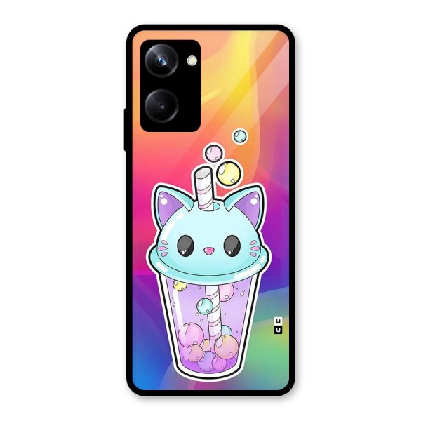 Cat Drink Glass Back Case for Realme 10 Pro