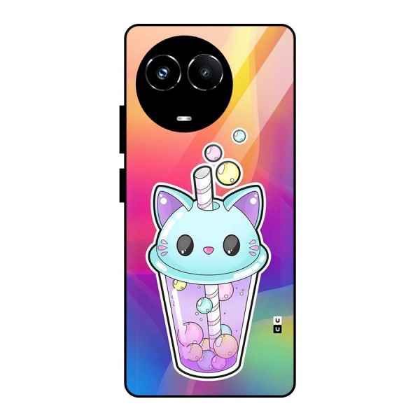 Cat Drink Glass Back Case for Realme 11X