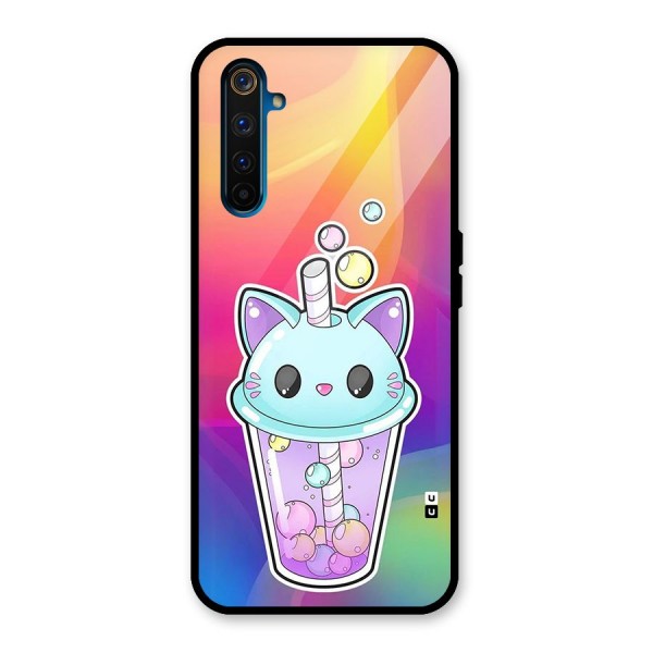 Cat Drink Glass Back Case for Realme 6 Pro