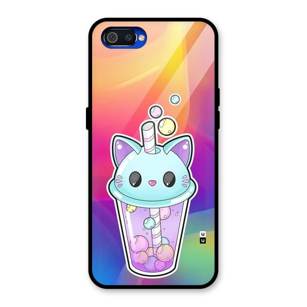 Cat Drink Glass Back Case for Realme C2