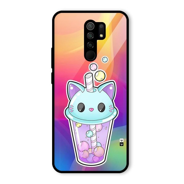 Cat Drink Glass Back Case for Redmi 9 Prime