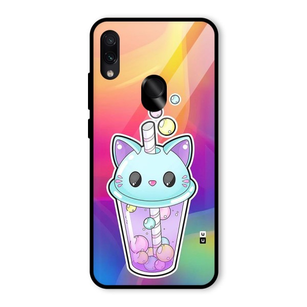 Cat Drink Glass Back Case for Redmi Note 7