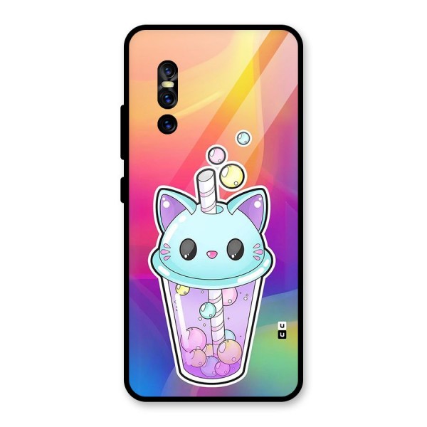 Cat Drink Glass Back Case for Vivo V15 Pro