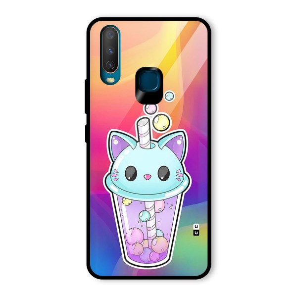 Cat Drink Glass Back Case for Vivo Y12