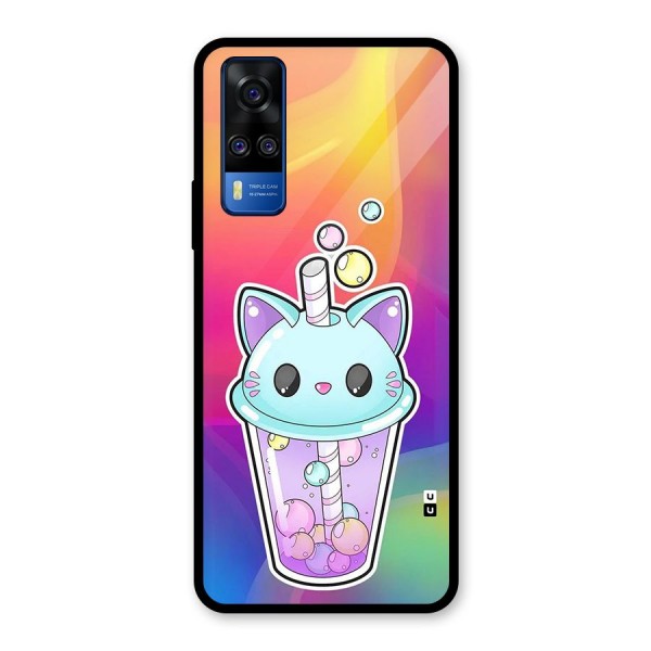 Cat Drink Glass Back Case for Vivo Y51