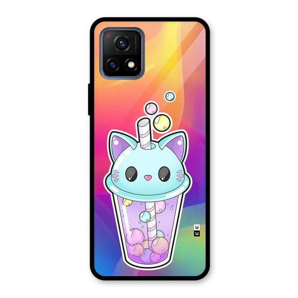 Cat Drink Glass Back Case for Vivo Y72 5G