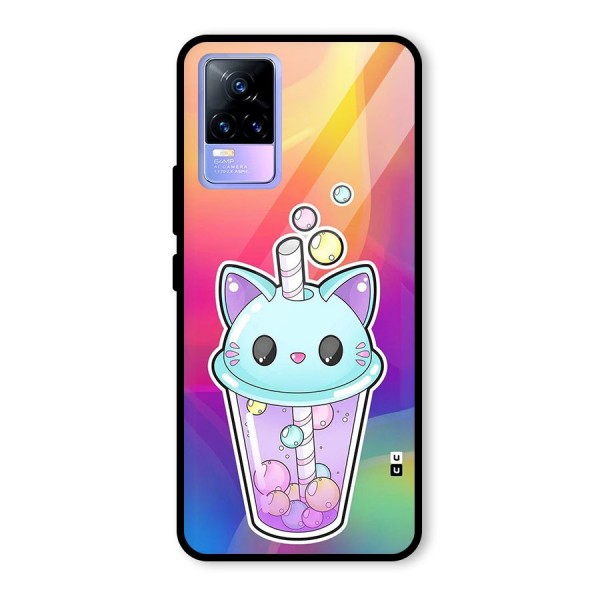 Cat Drink Glass Back Case for Vivo Y73