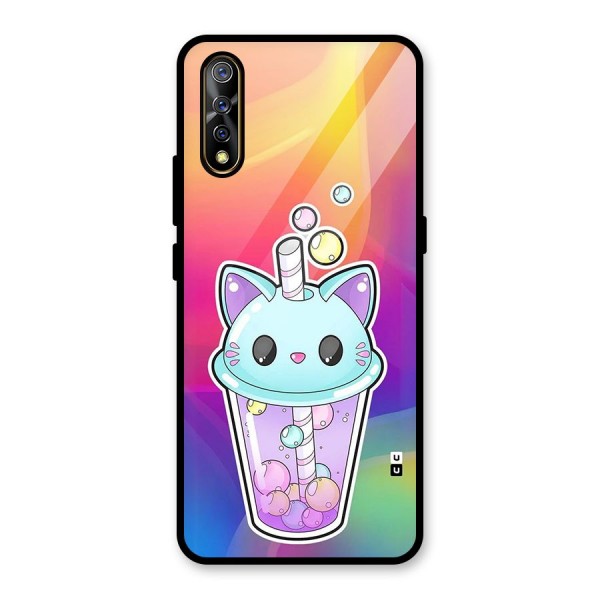 Cat Drink Glass Back Case for Vivo Z1x