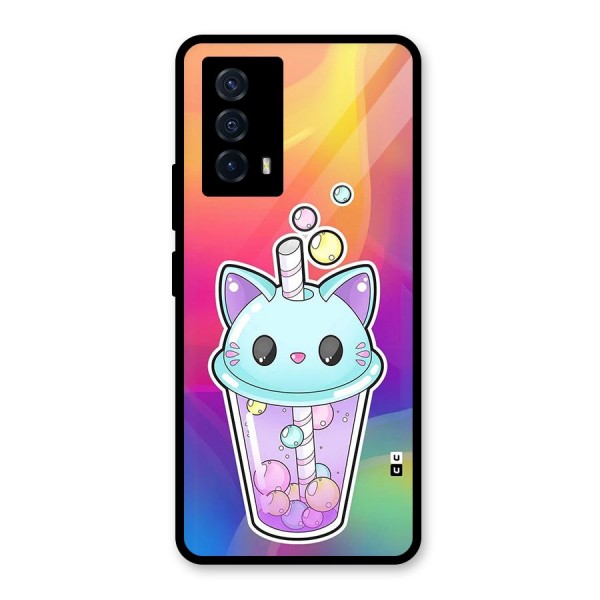 Cat Drink Glass Back Case for Vivo iQOO Z5