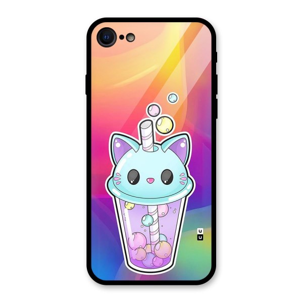 Cat Drink Glass Back Case for iPhone SE 2020