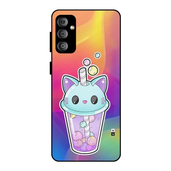 Cat Drink Metal Back Case for Galaxy F23