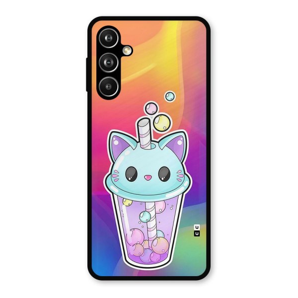 Cat Drink Metal Back Case for Galaxy F54