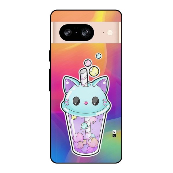 Cat Drink Metal Back Case for Google Pixel 8