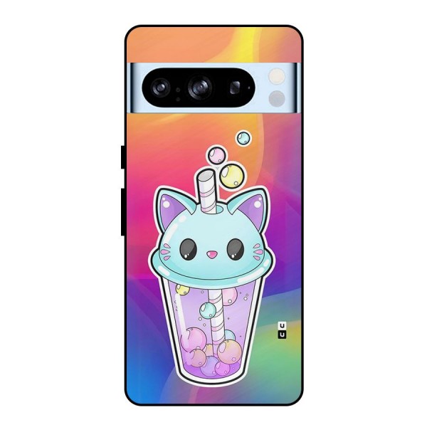 Cat Drink Metal Back Case for Google Pixel 8 Pro