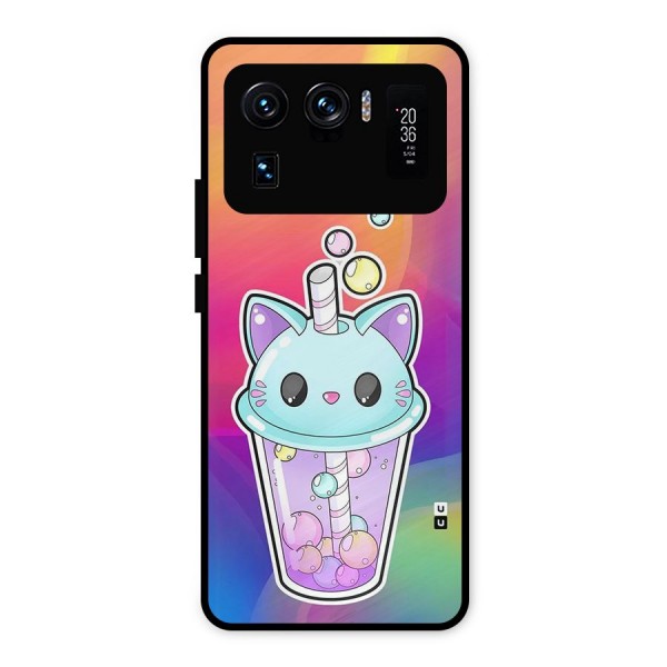 Cat Drink Metal Back Case for Mi 11 Ultra