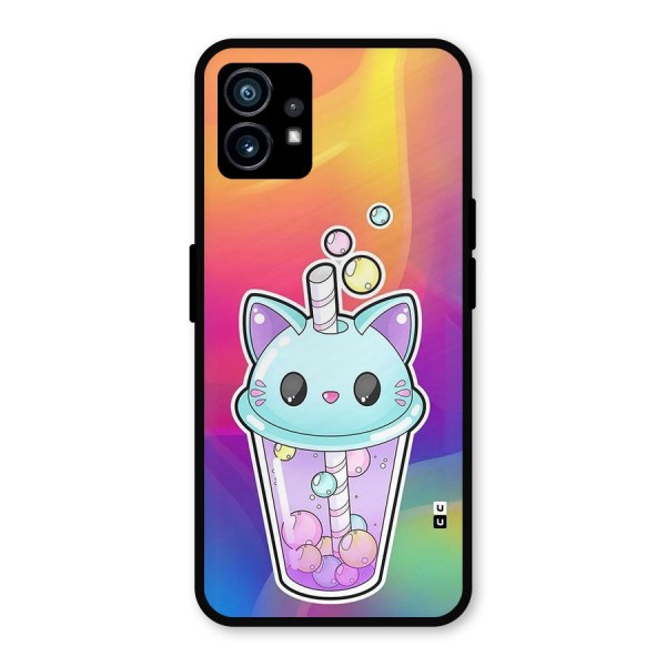 Cat Drink Metal Back Case for Nothing Phone 1