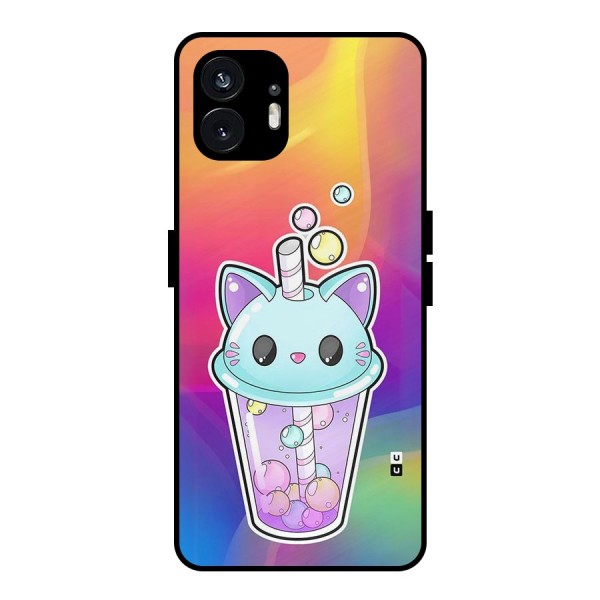 Cat Drink Metal Back Case for Nothing Phone 2