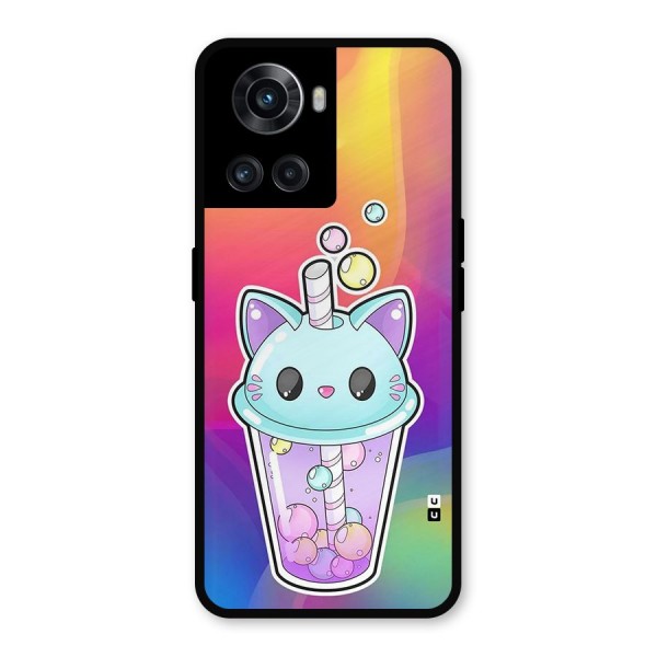 Cat Drink Metal Back Case for OnePlus 10R