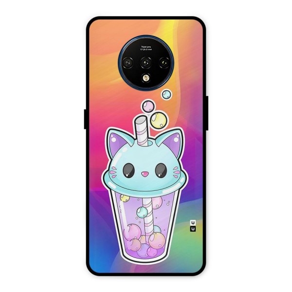 Cat Drink Metal Back Case for OnePlus 7T