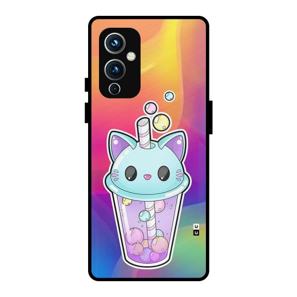 Cat Drink Metal Back Case for OnePlus 9