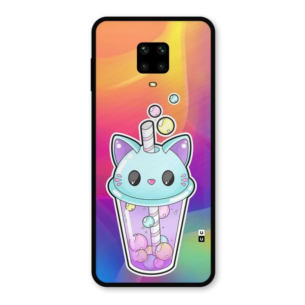 Cat Drink Metal Back Case for Poco M2 Pro