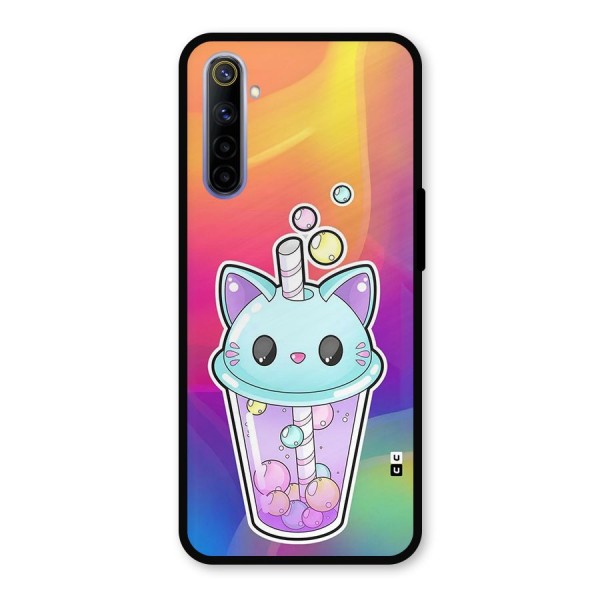 Cat Drink Metal Back Case for Realme 6