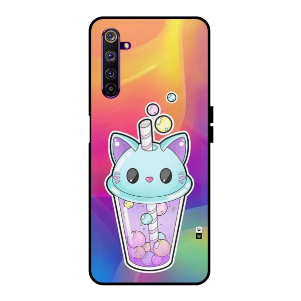 Cat Drink Metal Back Case for Realme 6 Pro