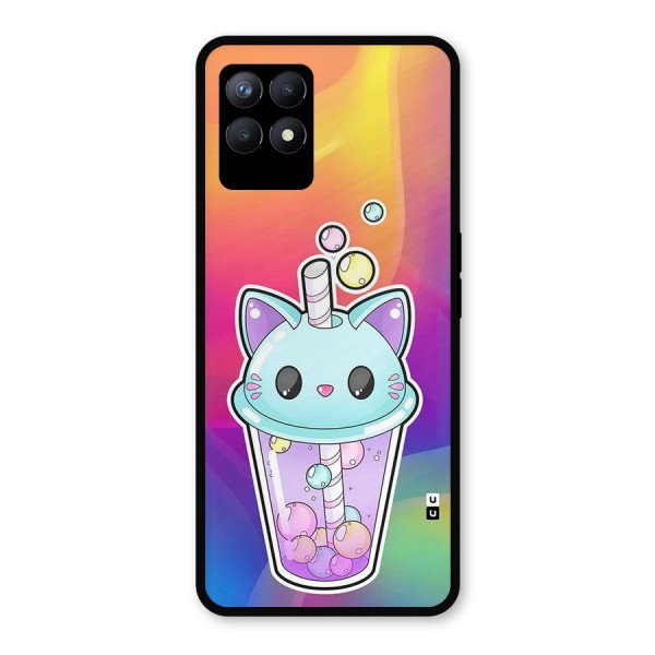 Cat Drink Metal Back Case for Realme 8i