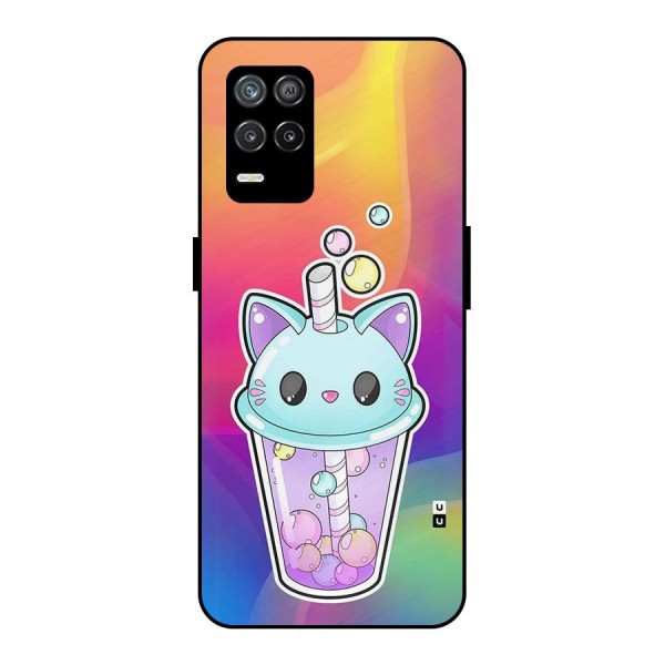 Cat Drink Metal Back Case for Realme 9 5G