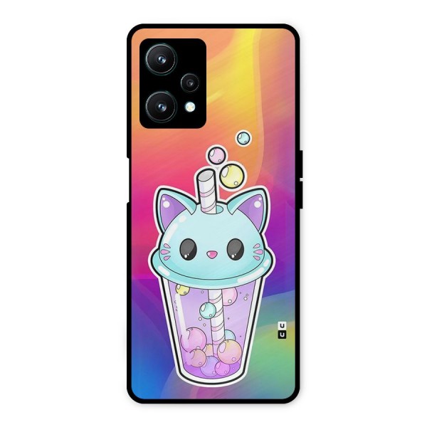 Cat Drink Metal Back Case for Realme 9 Pro 5G