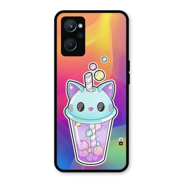 Cat Drink Metal Back Case for Realme 9i