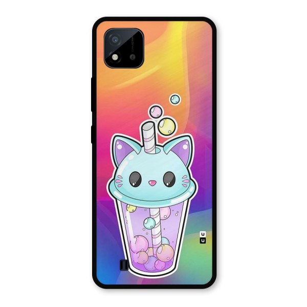 Cat Drink Metal Back Case for Realme C11 2021