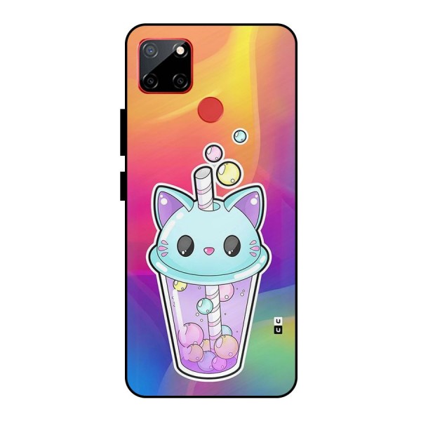 Cat Drink Metal Back Case for Realme C12