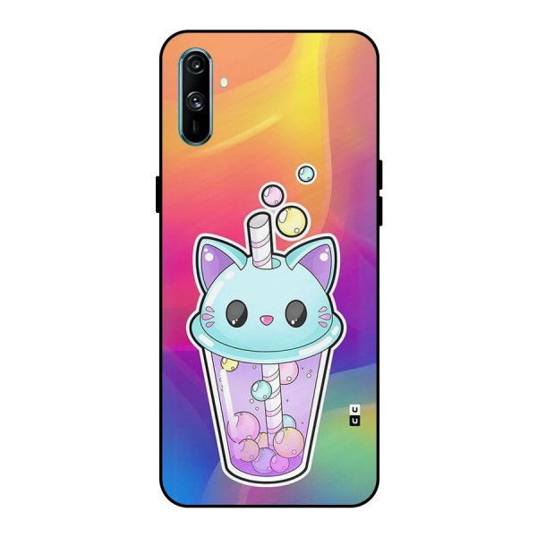 Cat Drink Metal Back Case for Realme C3