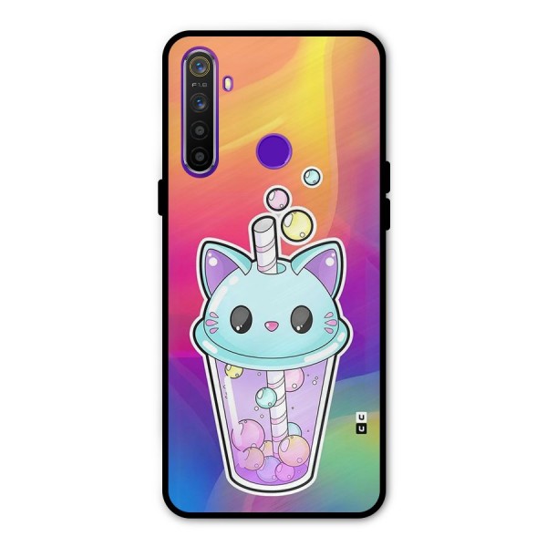 Cat Drink Metal Back Case for Realme Narzo 10