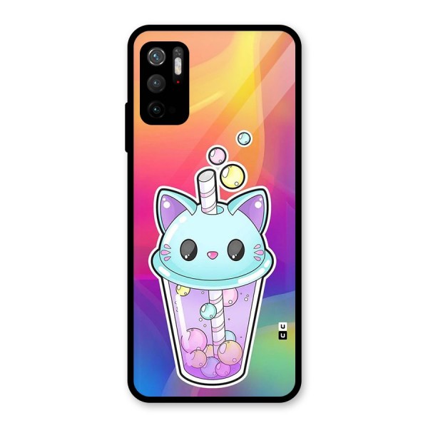 Cat Drink Metal Back Case for Redmi Note 10T 5G